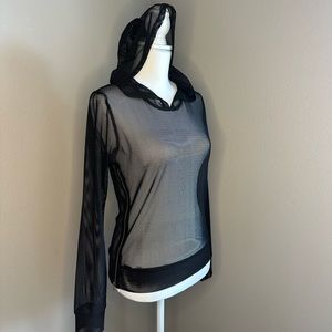 Black Mesh Pullover